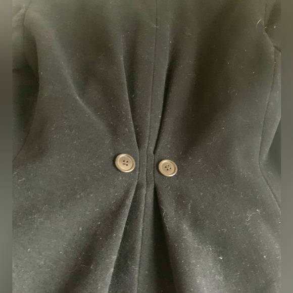 Giorgio Armani Women’s Long Black Lana Wool Cashmere Blend Coat Size 40 US 6 - Picture 6 of 13